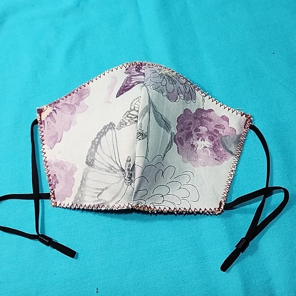 Hand Crafted Purple Face Mask